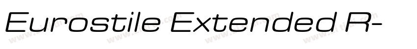 Eurostile Extended R字体转换